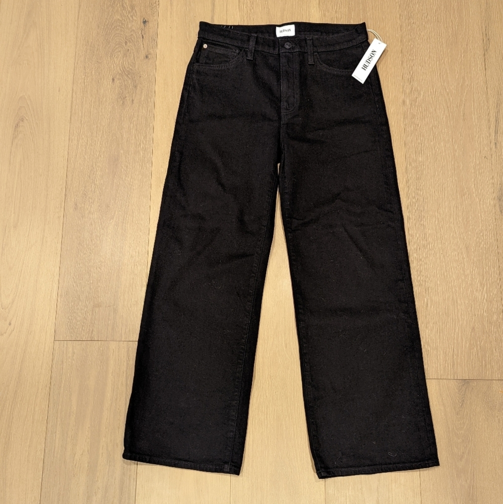 Hudson Jeans Black Wide Leg Flare Jeans